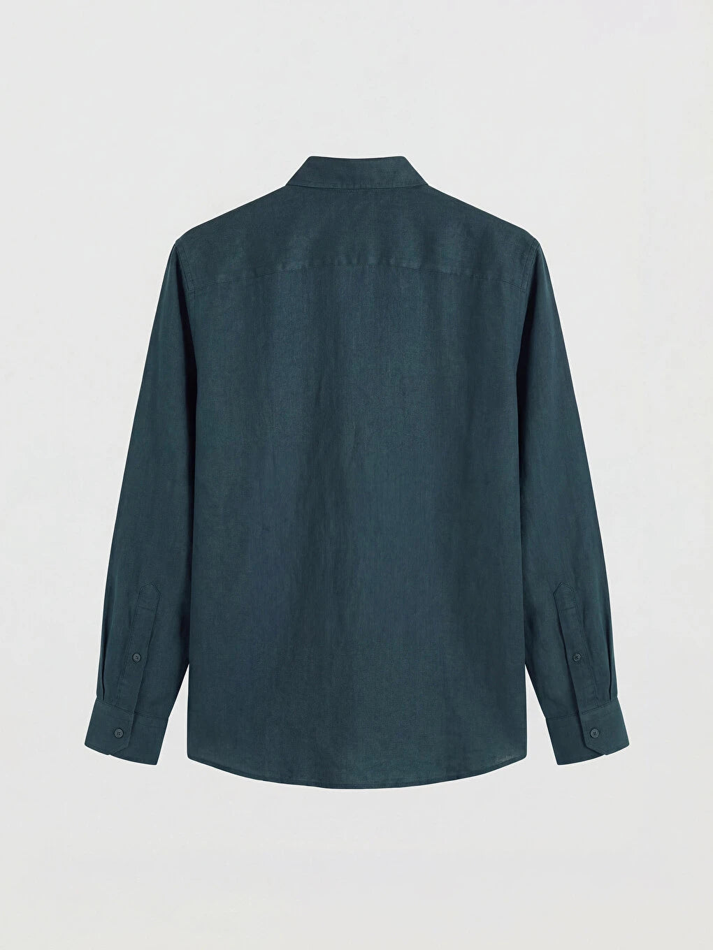 SOUTHBLUE Petrol Regular Fit %100 Keten Erkek Gömlek