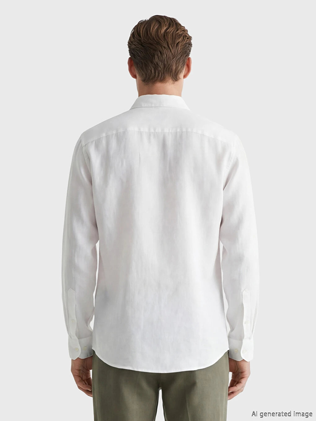 SOUTHBLUE Mavi Regular Fit %100 Keten Erkek Gömlek